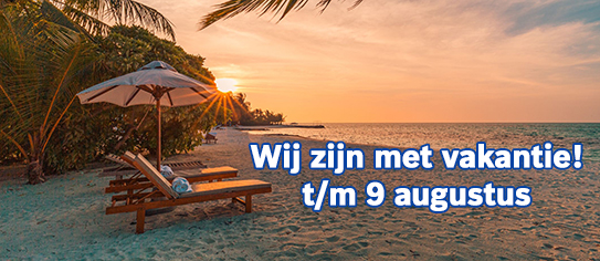 MultiCool Bouwvak 2026 - Wij zijn met vakantie